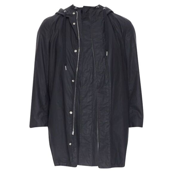 Christian Dior hooded utilitarian drawstrings zipper windbreaker jacket